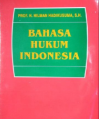 Image of Bahasa Hukum Indonesia