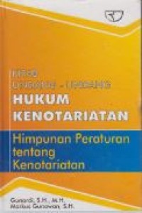 Image of Kitab Undang-undang Hukum Kenotariatan