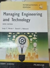 Image of Managing Engineering and Technology