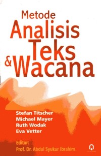 Image of Metode Analisis Teks & Wacana