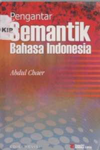 Image of Pengantar Semantik Bahasa Indonesia