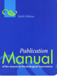 Image of Publication Manual of the American Psychological Association